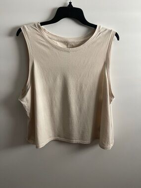 Old Navy Beige Tee Boxy Women's Sz XXL